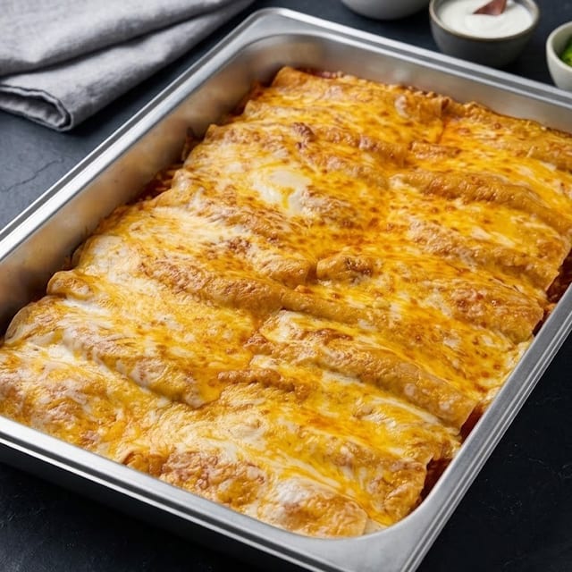 Tray of Enchiladas.
