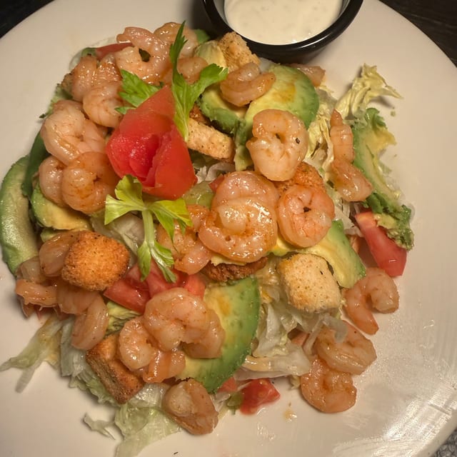 Shrimp Tostada Salad.